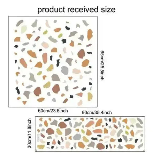 Abstract Terrazzo Wall Stickers for Modern Spaces - Easy do Wall do