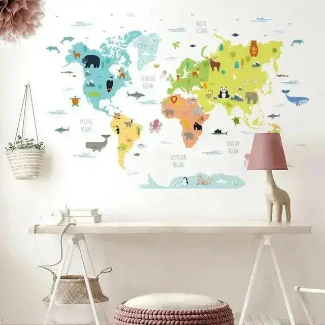 Animal Wall Stickers - Fun and Educational Decor - Easy do Wall do