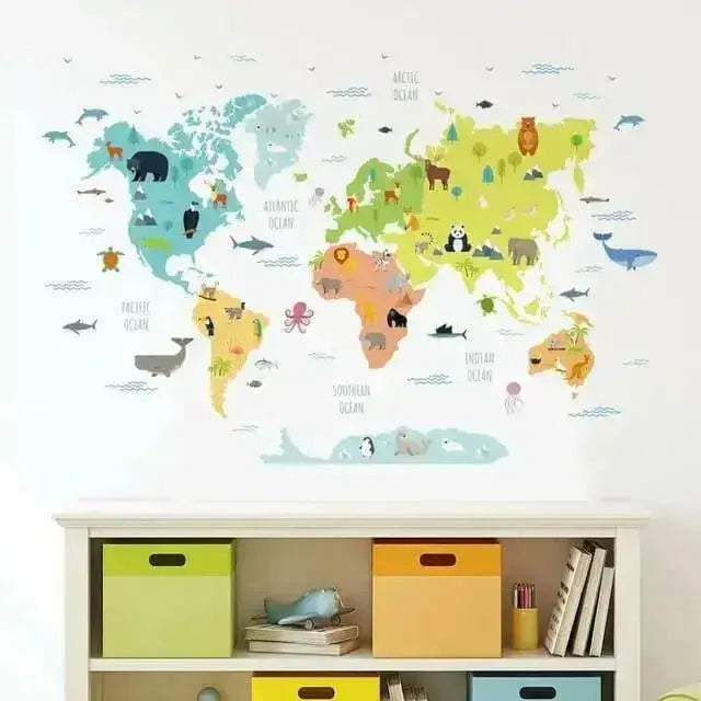Animal Wall Stickers - Fun and Educational Decor - Easy do Wall do