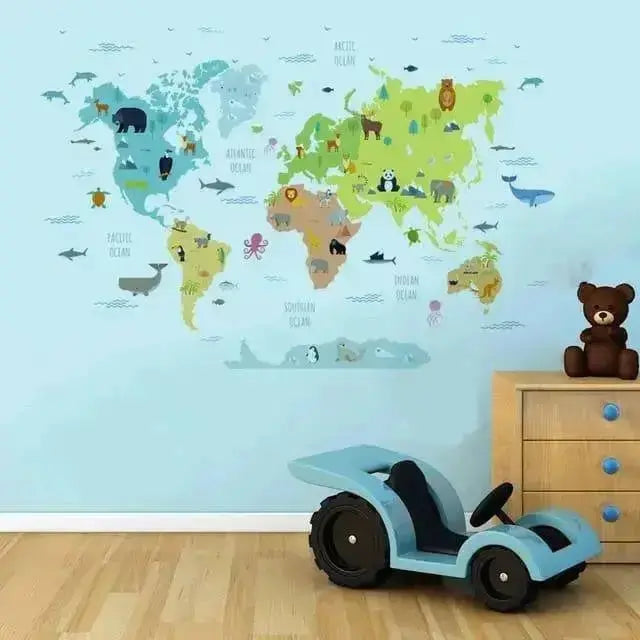 Animal Wall Stickers - Fun and Educational Decor - Easy do Wall do