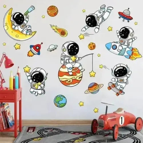 Astronauts and Planets Wall Stickers for Kids' Rooms - Easy do Wall do
