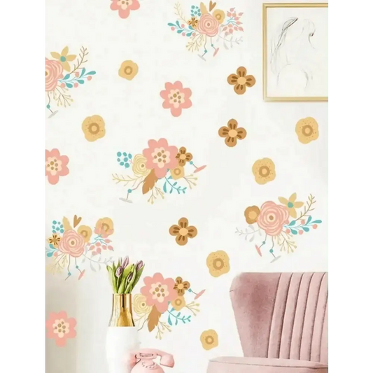 Beautiful Floral Wall Stickers for Home Decoration - Easy do Wall do