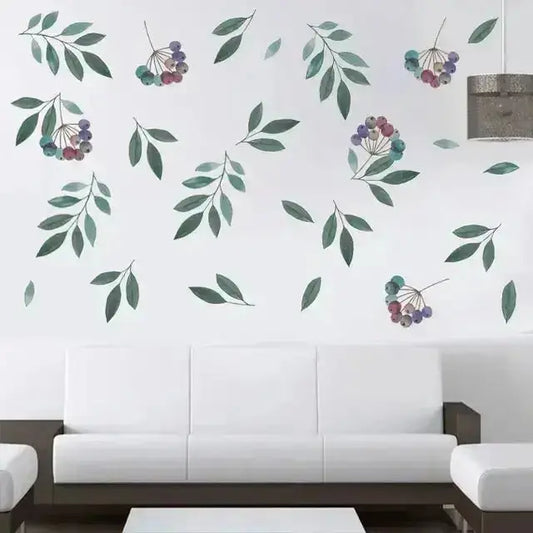 Berry Branch Wall Sticker Set for Elegant Spaces - Easy do Wall do