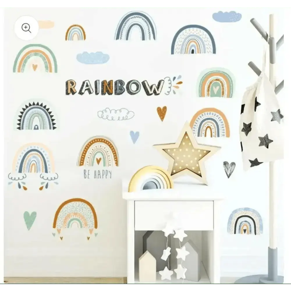 Boho Rainbow Wall Sticker Set for Stylish Spaces - Easy do Wall do
