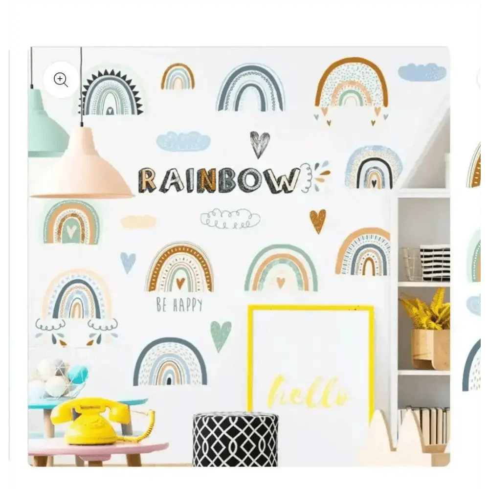 Boho Rainbow Wall Sticker Set for Stylish Spaces - Easy do Wall do