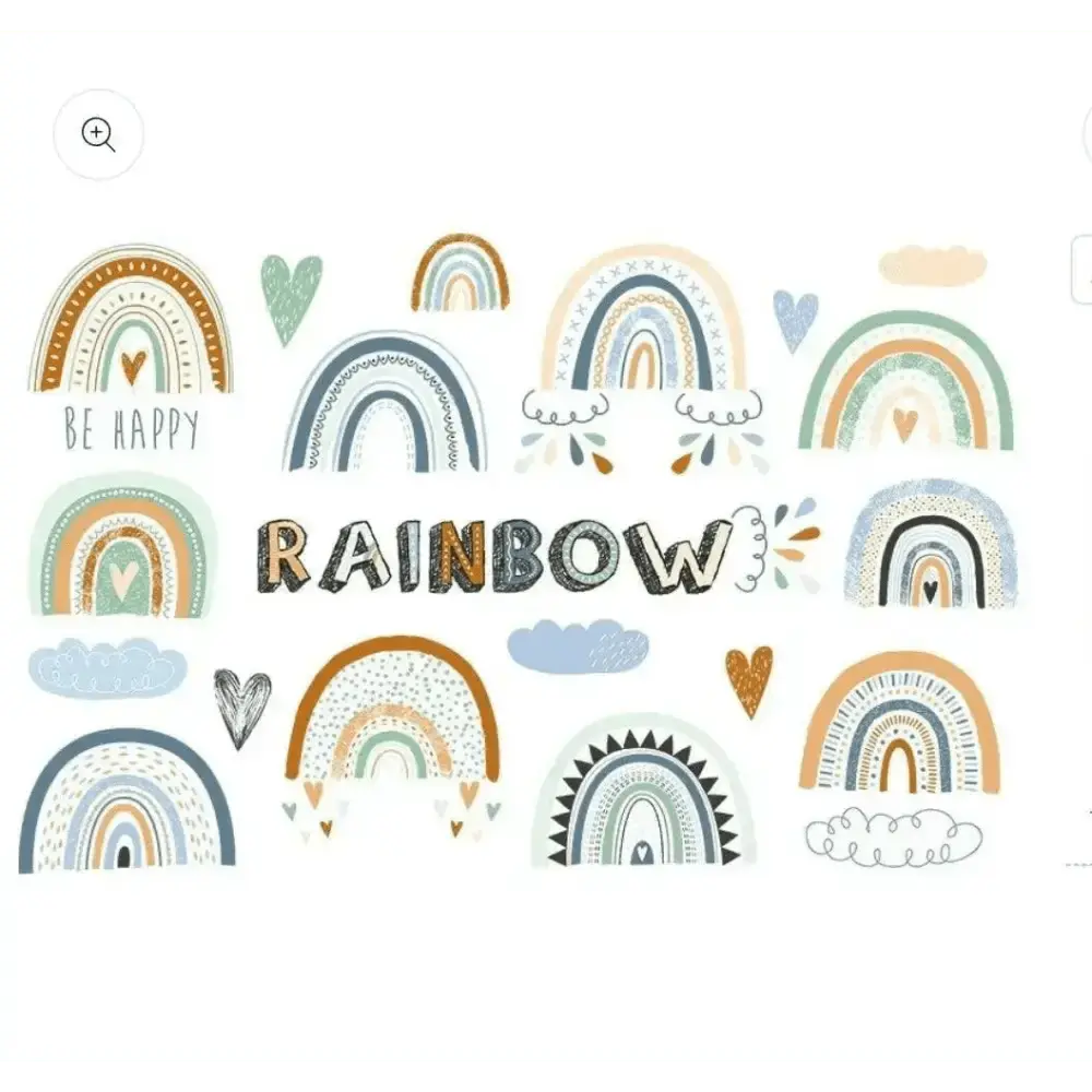 Boho Rainbow Wall Sticker Set for Stylish Spaces - Easy do Wall do