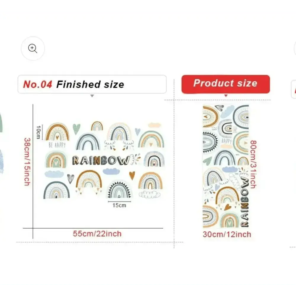 Boho Rainbow Wall Sticker Set for Stylish Spaces - Easy do Wall do