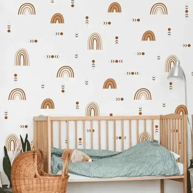 Boho Rainbow Wall Stickers for Trendy Spaces - Easy do Wall do