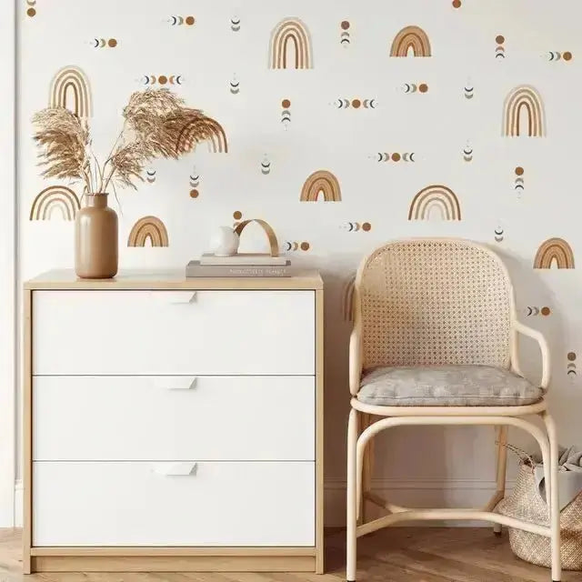 Boho Rainbow Wall Stickers for Trendy Spaces - Easy do Wall do