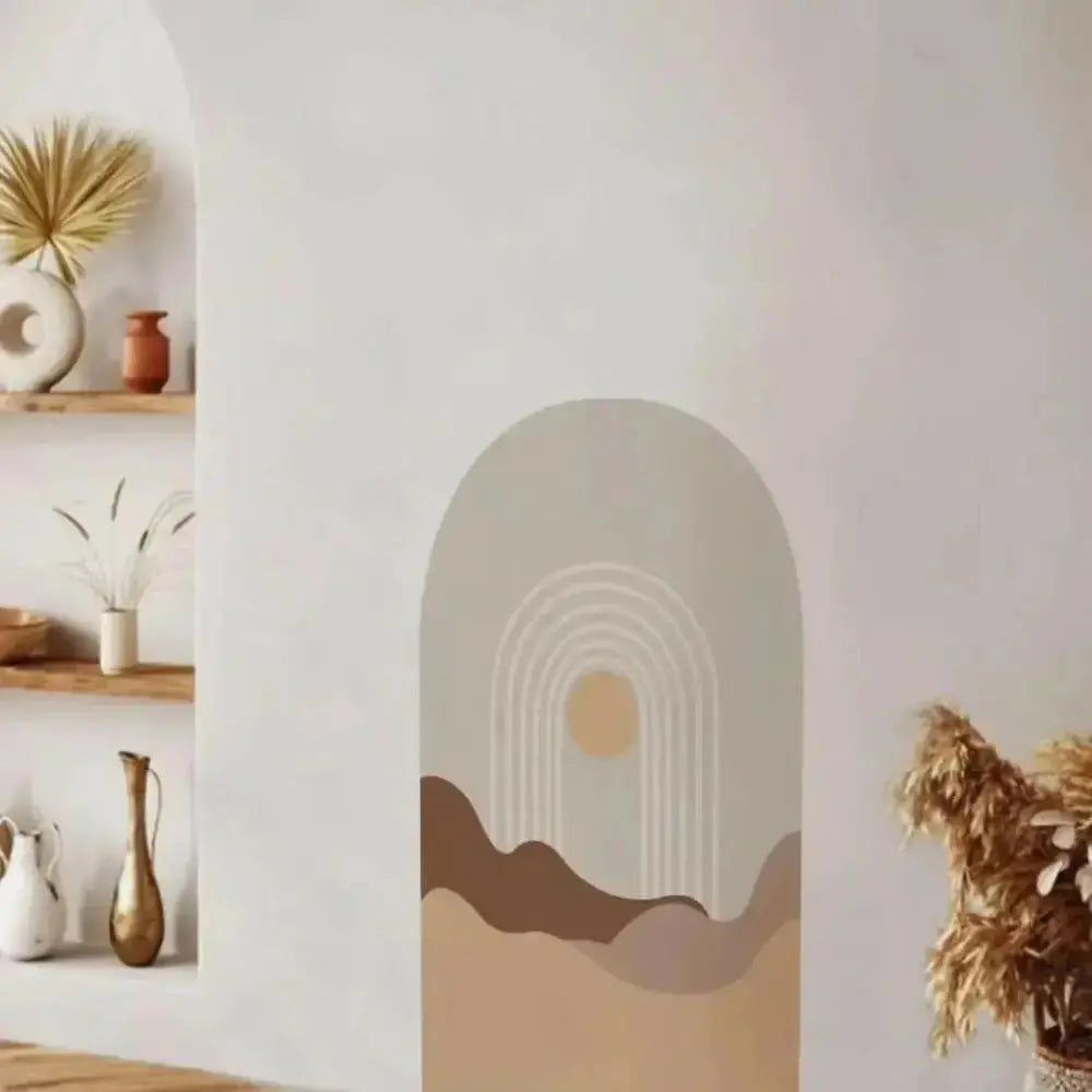 Boho Sunset Arch Wall Decal - Modern and Minimalistic Home Decor - Easy do Wall do