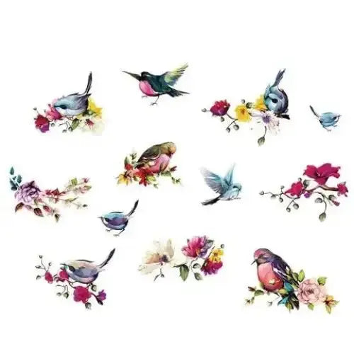 Branches Magpie Birds Flower Wall Stickers - Elegant Nature - Inspired Decor - Easy do Wall do