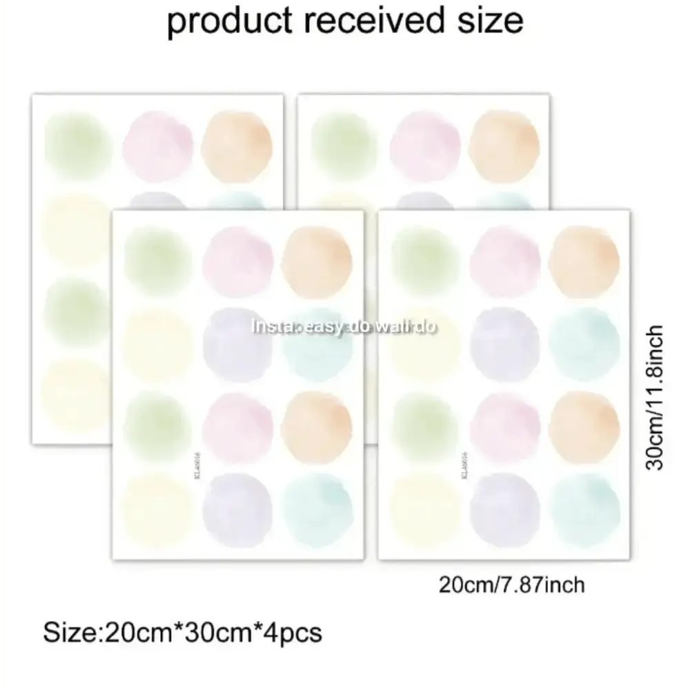 Candy Color Polka Dots Wall Stickers - Vibrant Wall Stickers for Fun Spaces - Easy do Wall do