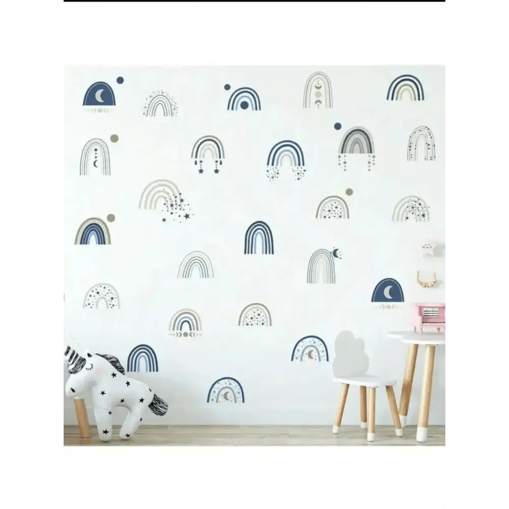 Celestial Rainbow Wall Sticker Set for Magical Spaces - Easy do Wall do