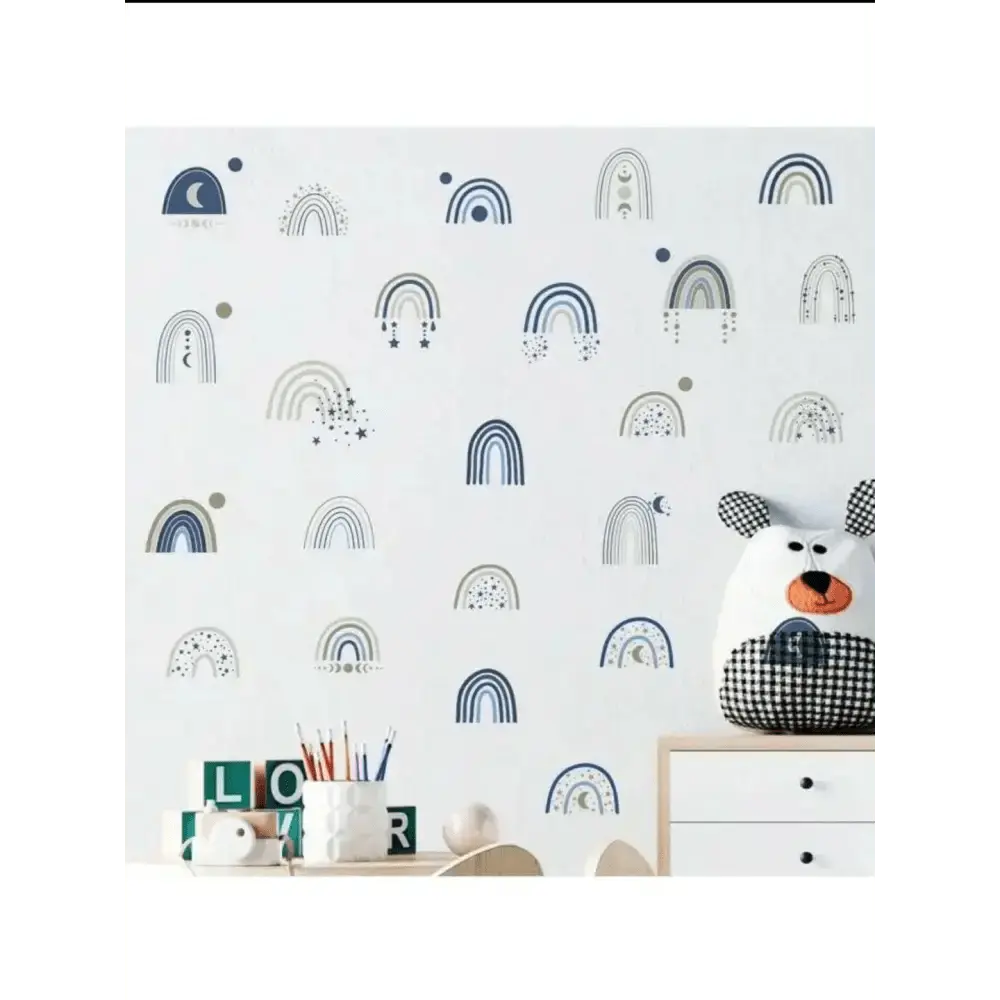 Celestial Rainbow Wall Sticker Set for Magical Spaces - Easy do Wall do