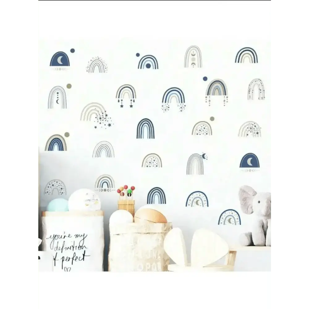 Celestial Rainbow Wall Sticker Set for Magical Spaces - Easy do Wall do