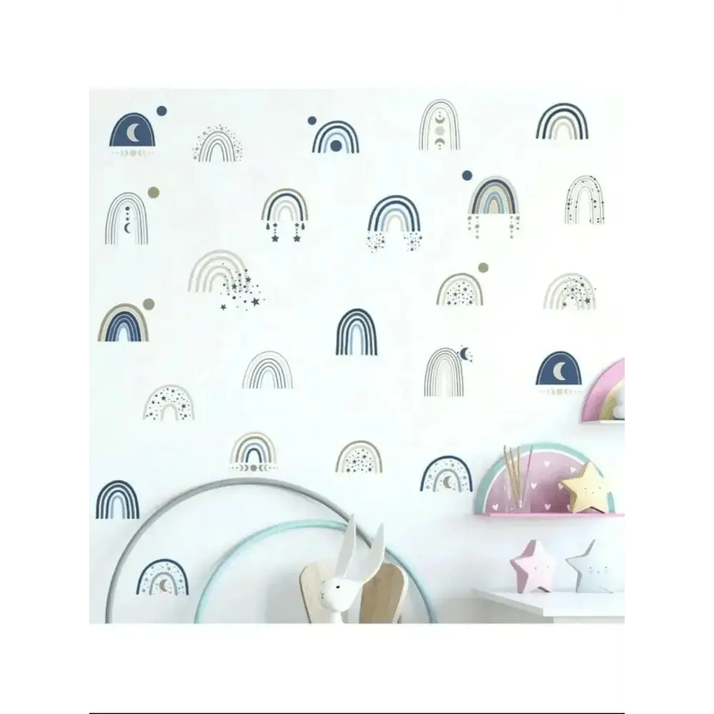 Celestial Rainbow Wall Sticker Set for Magical Spaces - Easy do Wall do