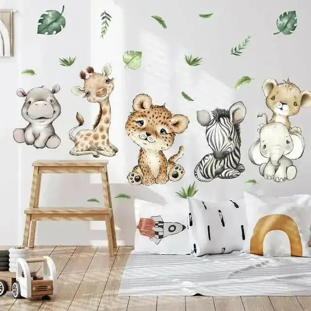 Charming Baby Safari Animal Wall Stickers to Transform Your Walls - Easy do Wall do