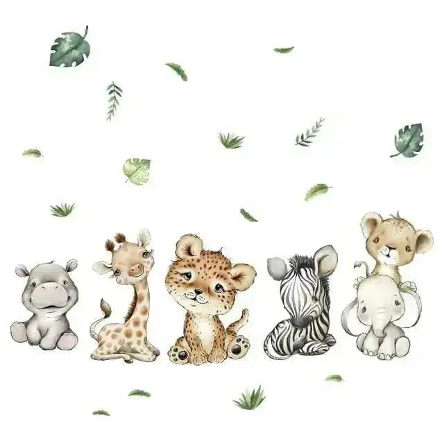 Charming Baby Safari Animal Wall Stickers to Transform Your Walls - Easy do Wall do