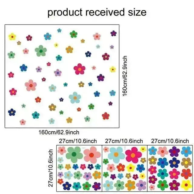 Colorful Flower Wall Stickers for Vibrant Decor - Easy do Wall do