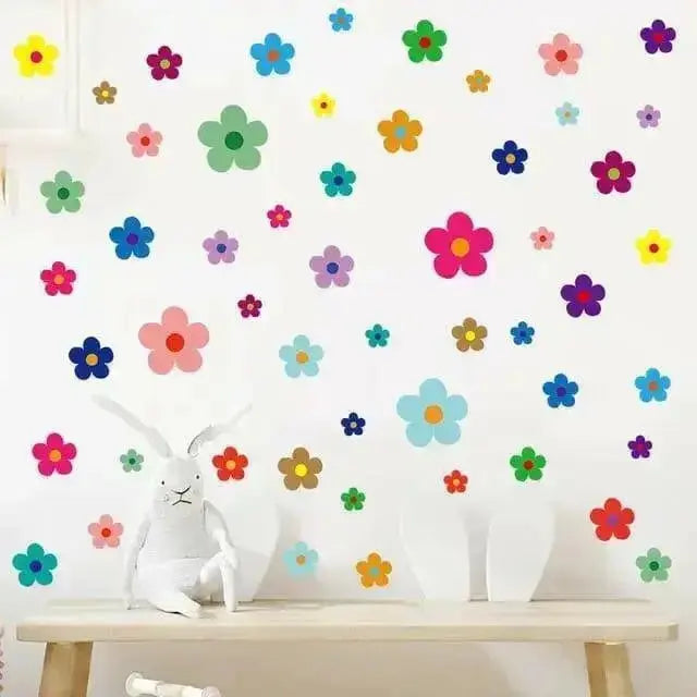 Colorful Flower Wall Stickers for Vibrant Decor - Easy do Wall do