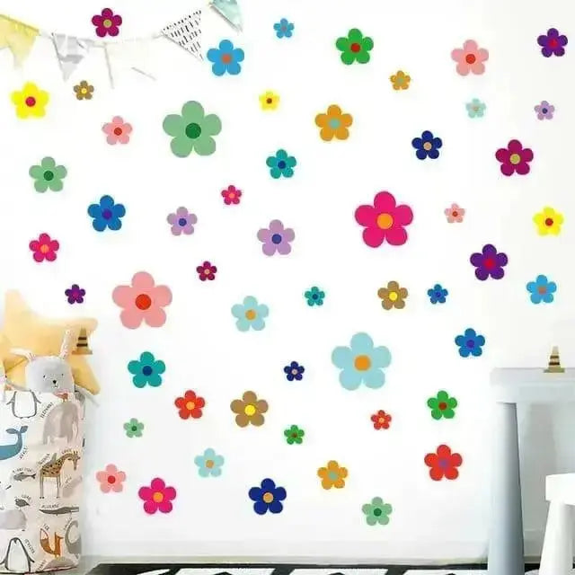 Colorful Flower Wall Stickers for Vibrant Decor - Easy do Wall do