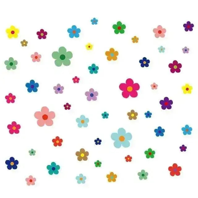 Colorful Flower Wall Stickers for Vibrant Decor - Easy do Wall do
