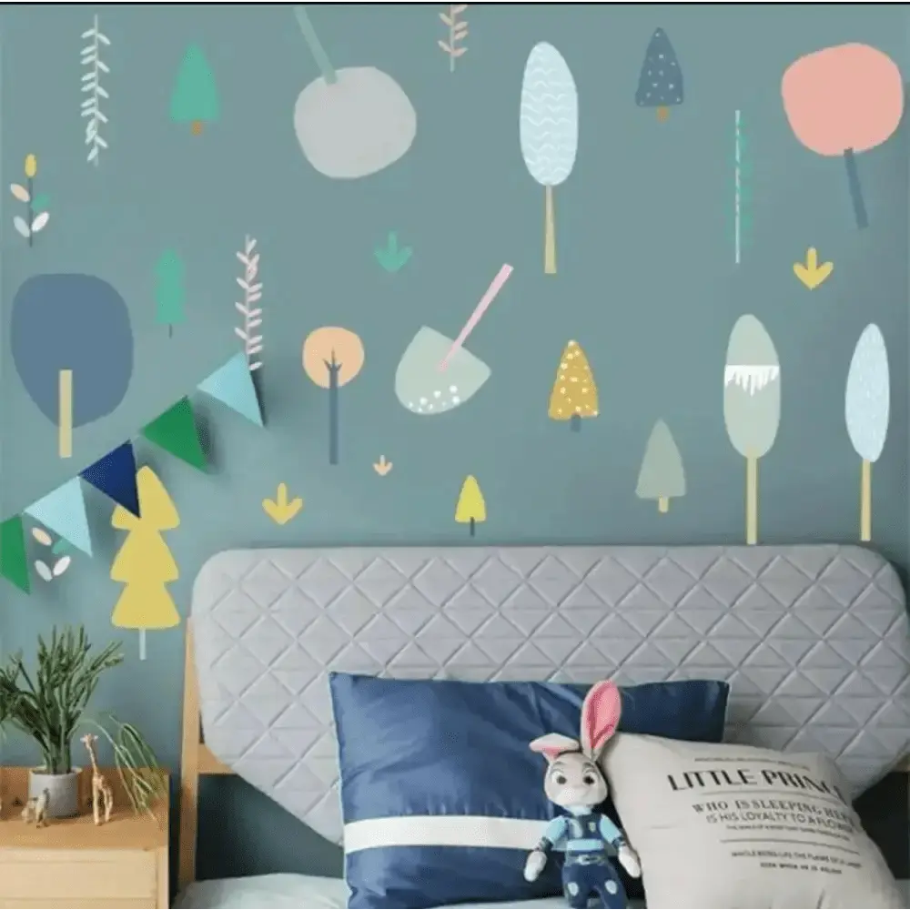Colorful Trees Wall Stickers for Playful Spaces - Easy do Wall do