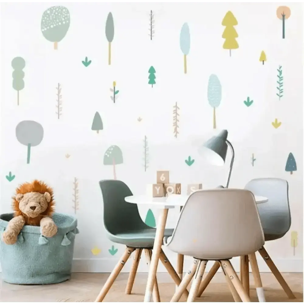 Colorful Trees Wall Stickers for Playful Spaces - Easy do Wall do