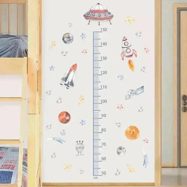 Construction Vehicle Height Chart Wall Stickers Fun Kids’ Decor - Easy do Wall do