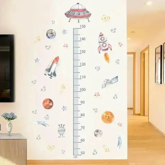 Construction Vehicle Height Chart Wall Stickers Fun Kids’ Decor - Easy do Wall do