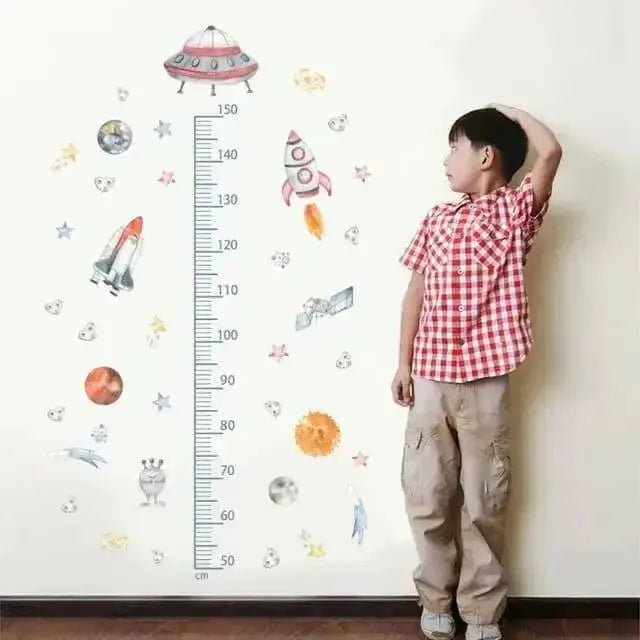 Construction Vehicle Height Chart Wall Stickers Fun Kids’ Decor - Easy do Wall do