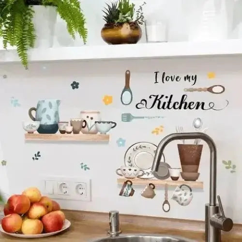 Cooking Utensils Wall Stickers - Stylish Kitchen Decor - Easy do Wall do