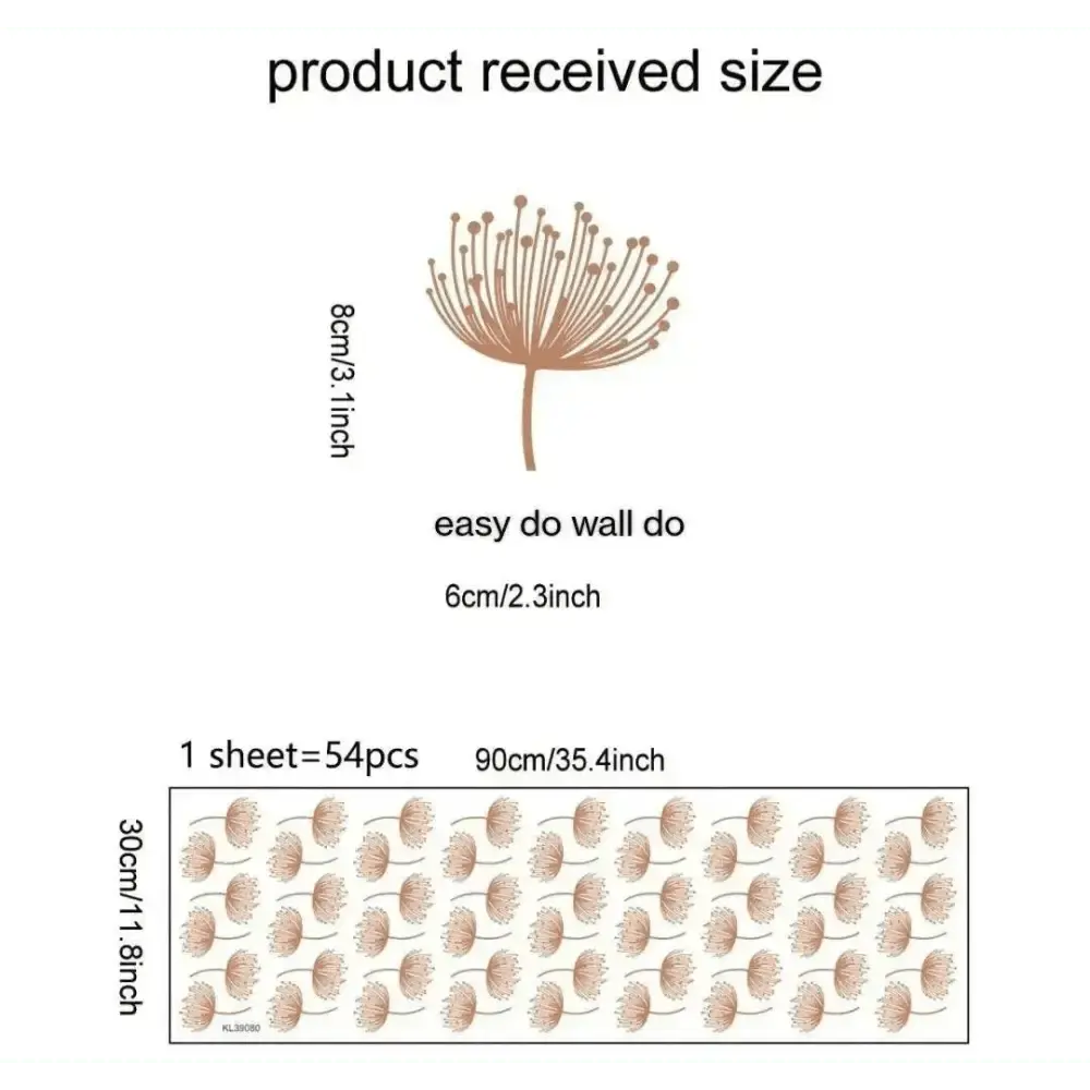 Dandelion Wallpaper Stickers for Elegant Spaces - Easy do Wall do