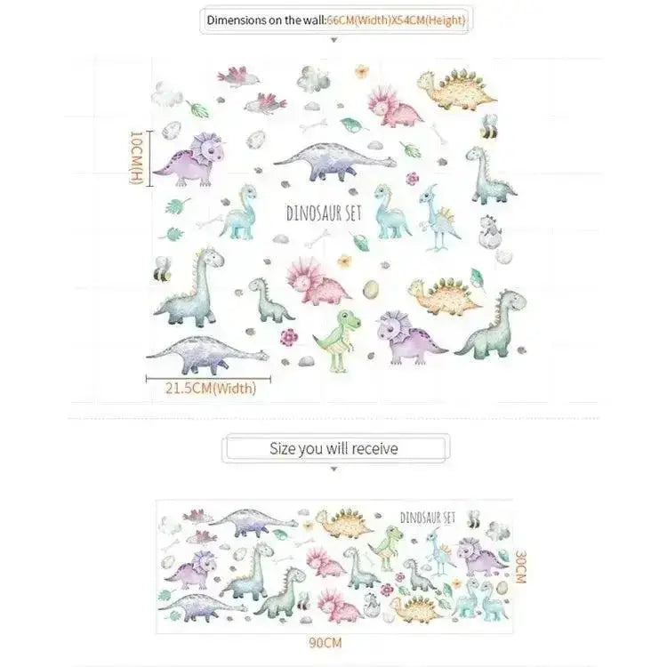 Dinosaur Wall Stickers for Boys Room - Easy do Wall do
