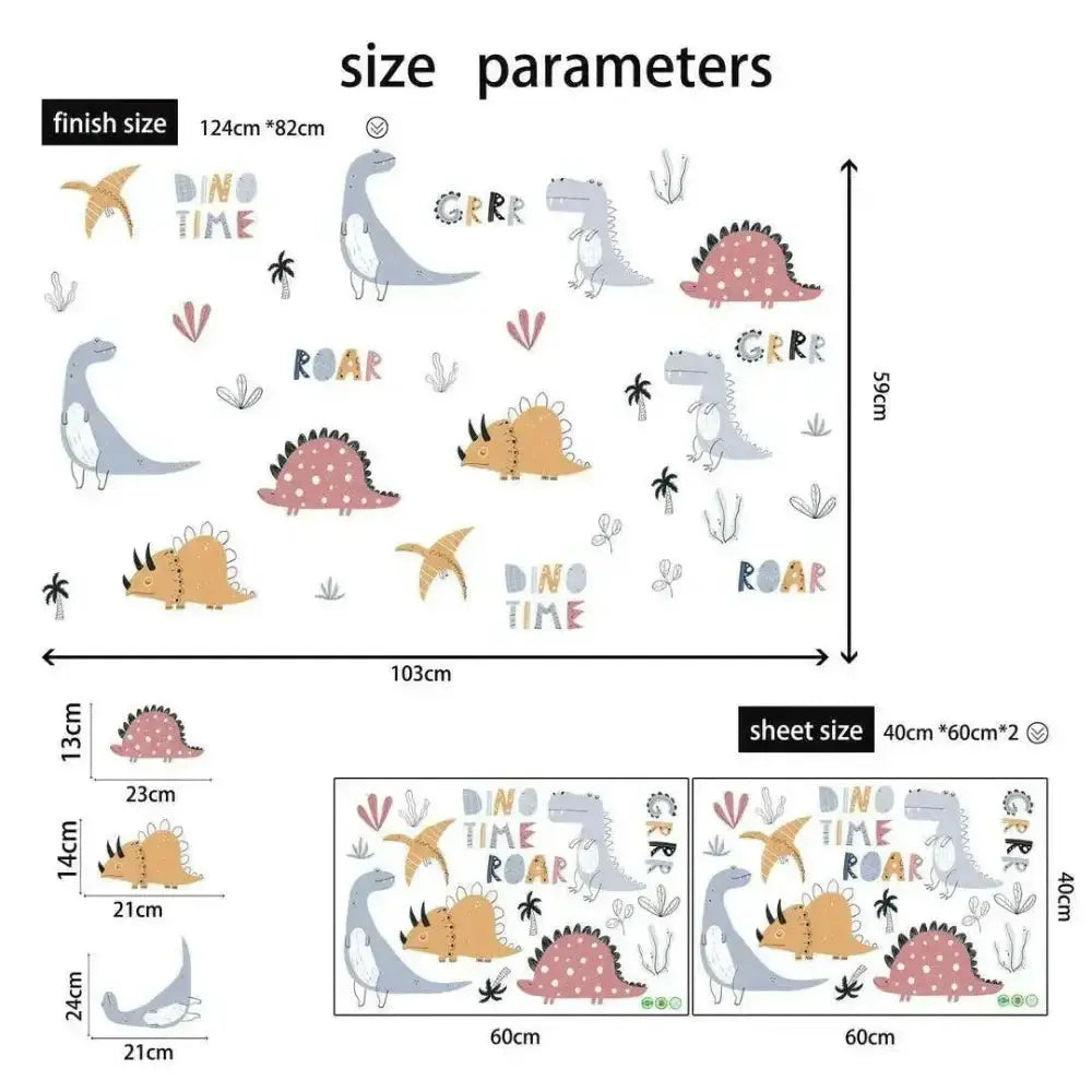 Dinosaur Wall Stickers for Kids Room - Easy do Wall do
