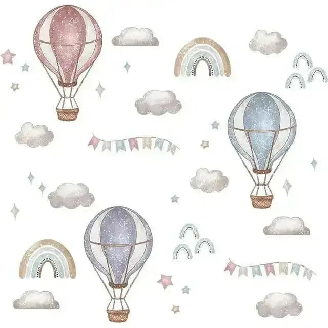Dreamy Hot Air Balloon Wall Decals - Whimsical Kids’ Room Decor - Easy do Wall do
