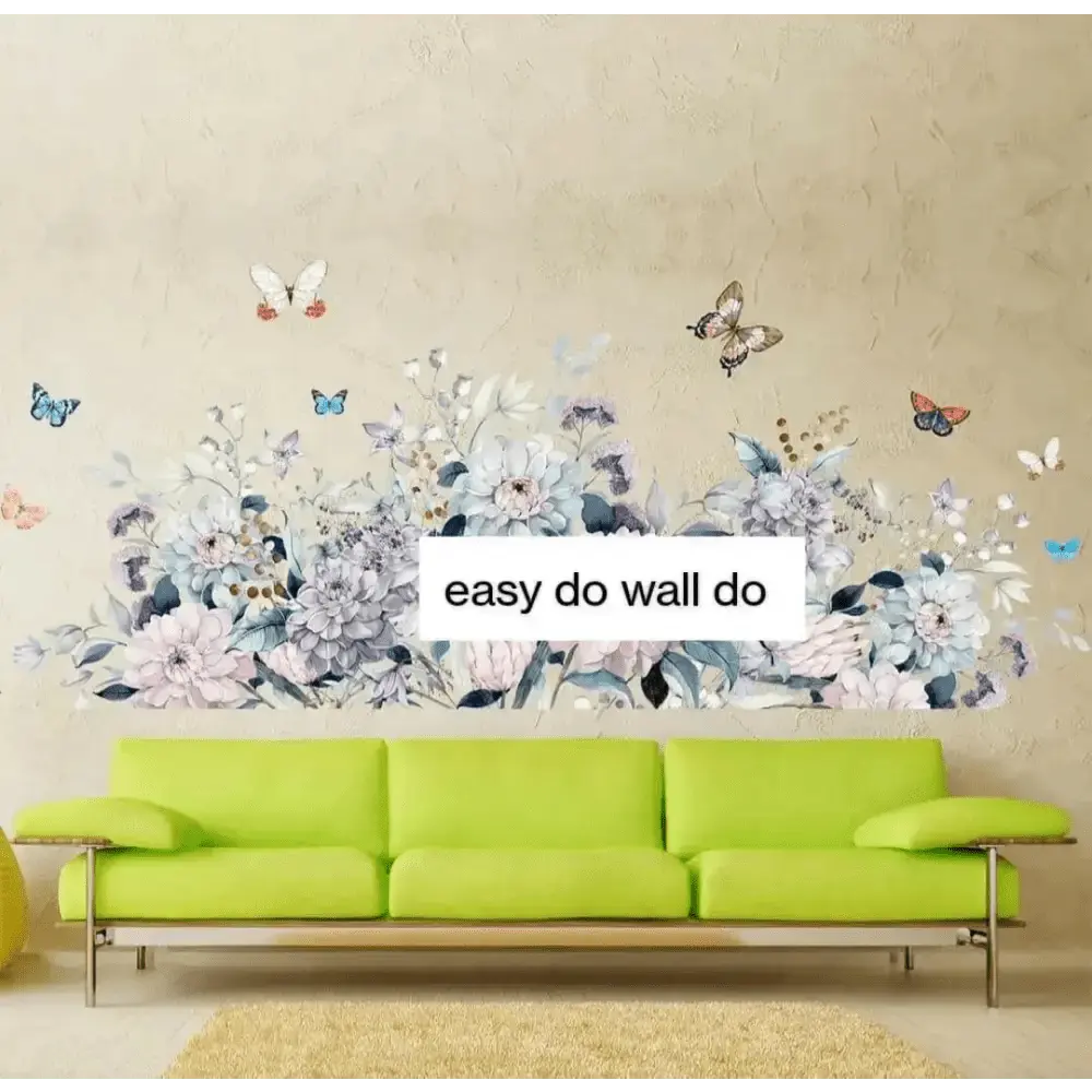 Elegant Butterfly and Floral Wall Sticker Set for Sophisticated Spaces - Easy do Wall do
