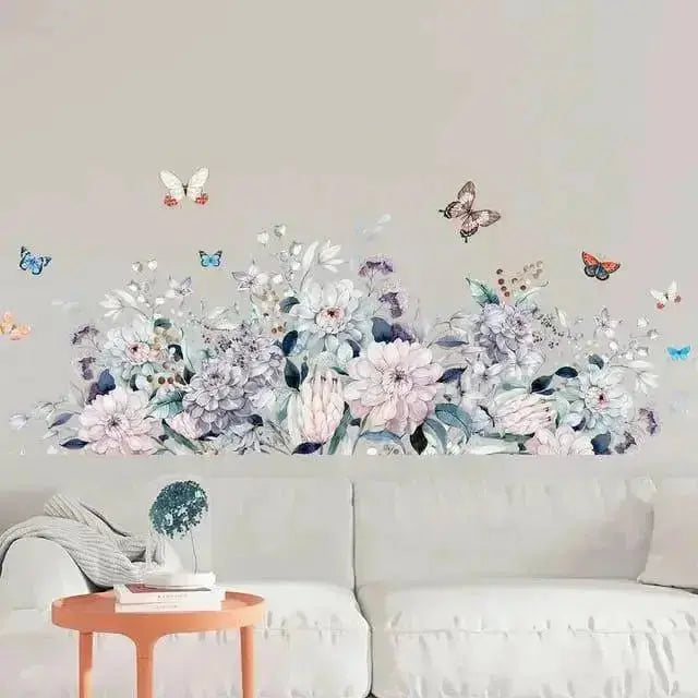 Elegant Butterfly and Floral Wall Sticker Set for Sophisticated Spaces - Easy do Wall do