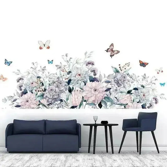 Elegant Butterfly and Floral Wall Sticker Set for Sophisticated Spaces - Easy do Wall do
