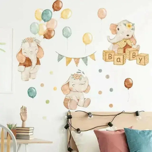 Elephant Wall Stickers - Playful and Adorable Decor - Easy do Wall do