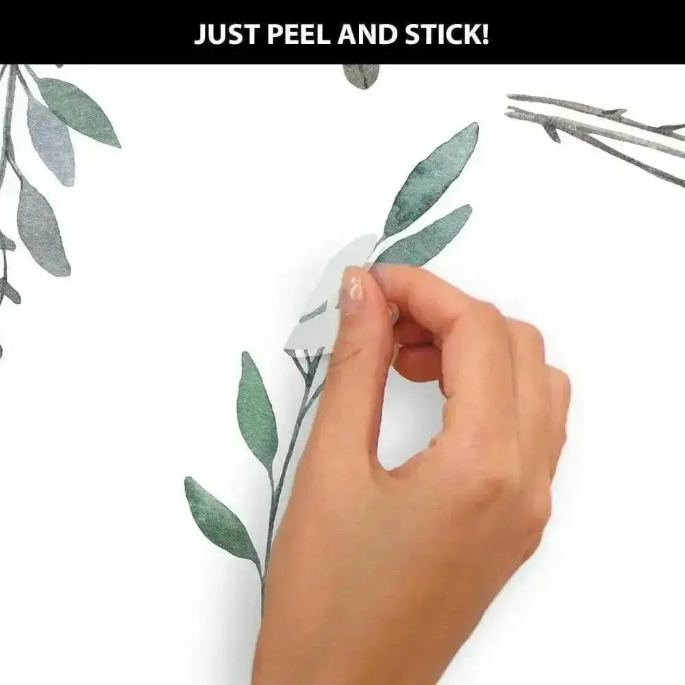 Eucalyptus Branch Wall Decals - Modern Botanical Decor - Easy do Wall do