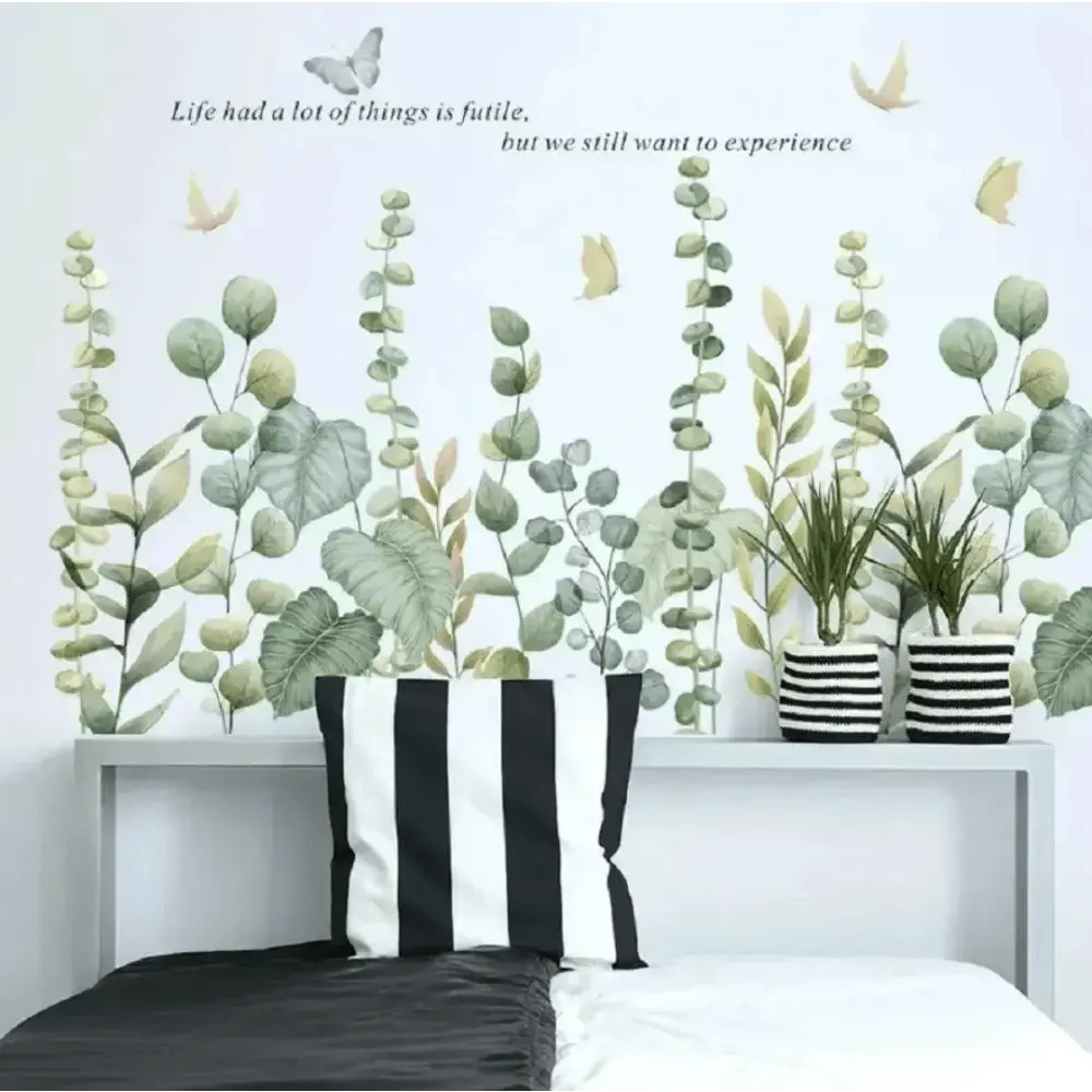 Eucalyptus Garden Wallpaper Stickers for Elegant Spaces - Easy do Wall do