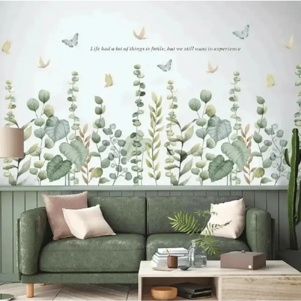 Eucalyptus Garden Wallpaper Stickers for Elegant Spaces - Easy do Wall do