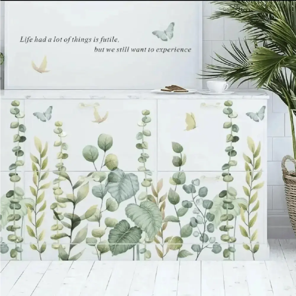 Eucalyptus Garden Wallpaper Stickers for Elegant Spaces - Easy do Wall do