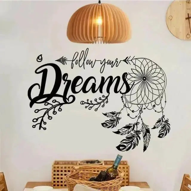 Follow Your Dreams Wall Sticker for Motivational Spaces - Easy do Wall do