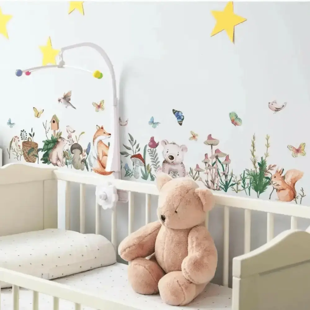 Forest Friends Wall Decals - Whimsical Nature Decor - Easy do Wall do