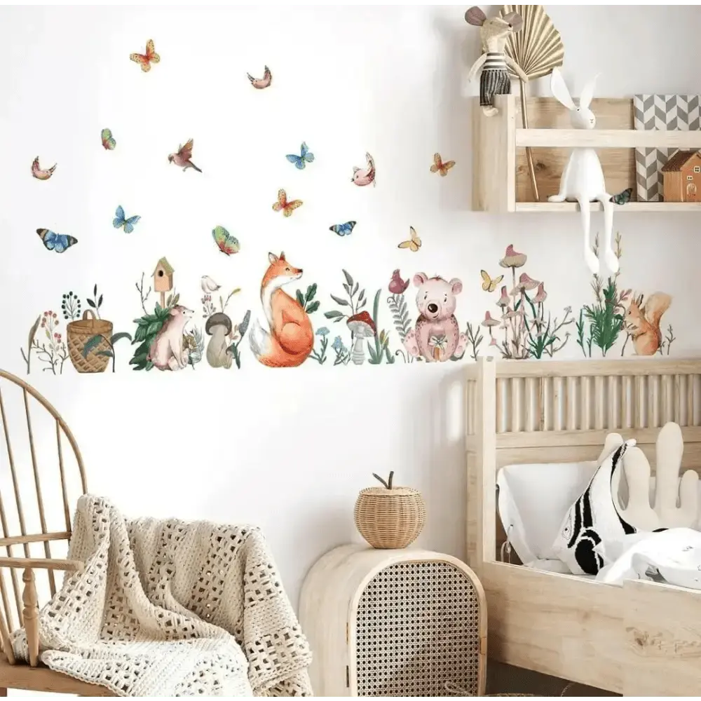 Forest Friends Wall Decals - Whimsical Nature Decor - Easy do Wall do