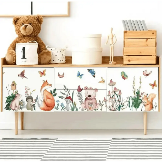 Forest Friends Wall Decals - Whimsical Nature Decor - Easy do Wall do