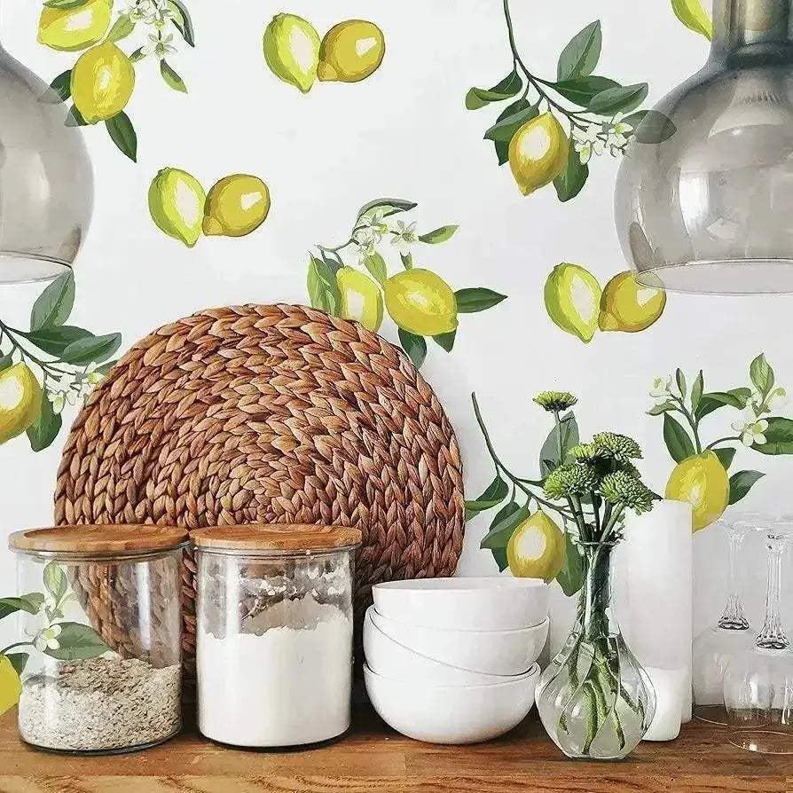 Fresh Lemon Wall Decals - Modern Kitchen & Home Decor - Easy do Wall do
