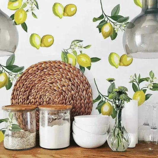 Fresh Lemon Wall Decals - Modern Kitchen & Home Decor - Easy do Wall do